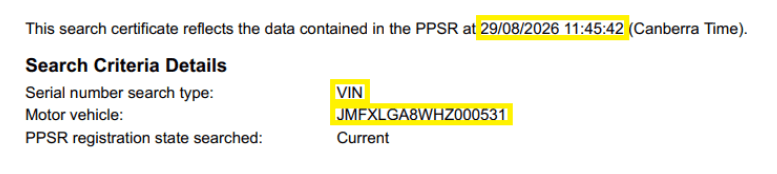search report time